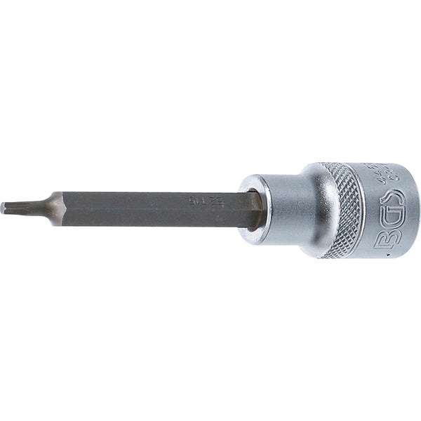 BGS Bit-Einsatz Länge 100 mm Antrieb Innenvierkant 12,5 mm (1/2) T-Profil (für Torx) T15 - 4468