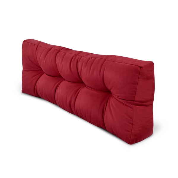 Beautissu ECO Style Palettenkissen Rücken 120x40x10cm Rot