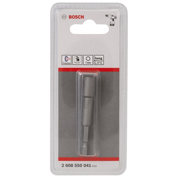 Bosch Steckschlüssel, 65 x 7 mm, M 4, Tiefenanschlag 3 600 552 506/3 600 552 507 - 2608550041