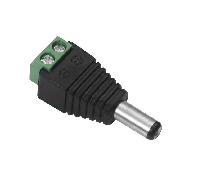 DC Hohlstecker mit Schraubklemmenanschluss fuer Kabelmontage