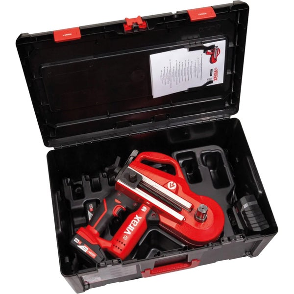 VIRAX tragbare elektrische Biegemaschine 18V Eurostem III 15-18-22-28 mm INOX - 251849