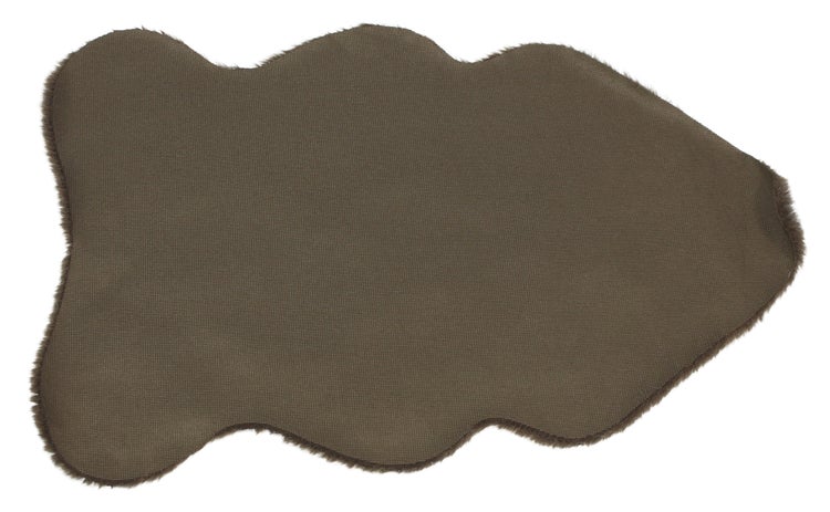 FRANK FLECHTWAREN | Platzmatte Felloptik, POLYESTER, 45 x 30 cm