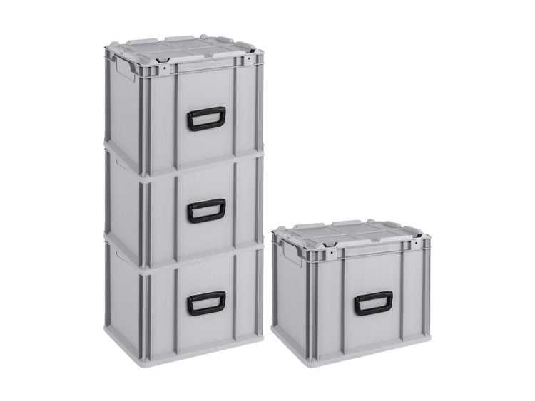 PROREGAL SuperSparSet 4 x Eurobox NextGen Portable HxBxT 33,5 x 30 x 40 cm 30 Liter Eurobehälter Transportbox Transportbehälter Stapelbehälter