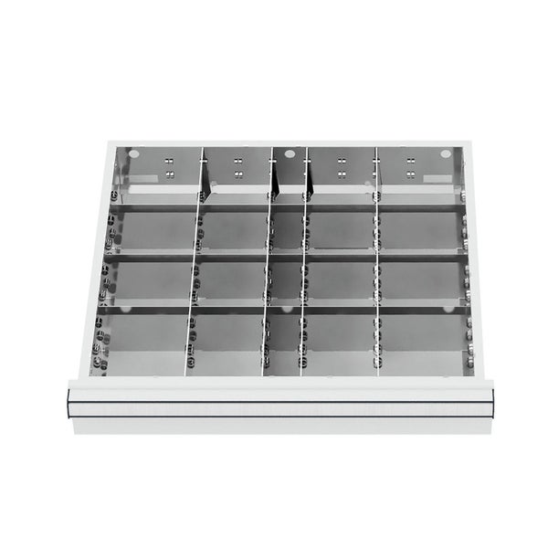 WS24 Schubladeneinteilung Metalleinteilung BLH 150/175 mm Innenmaß 500 x 450 mm - WS24-100175