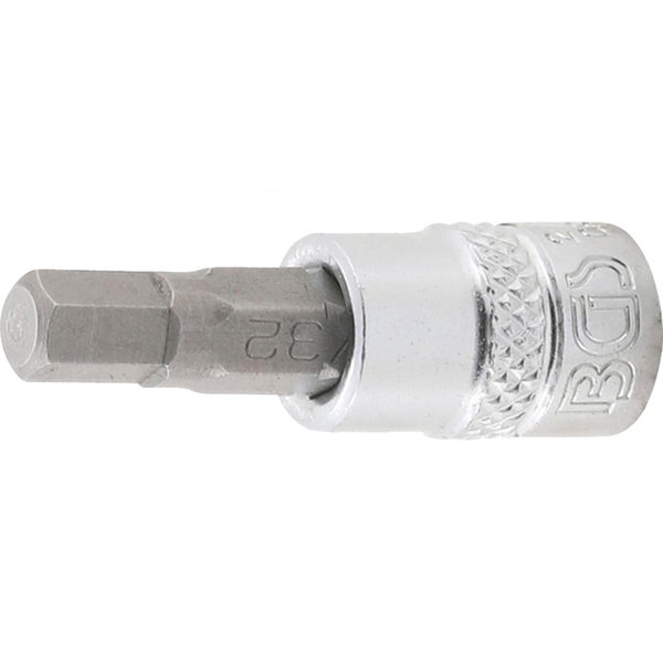 BGS Bit-Einsatz Antrieb Innenvierkant 6,3 mm (1/4) Innensechskant 7/32 - 2744