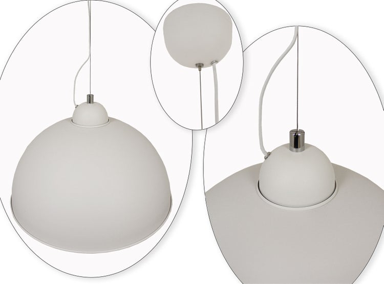 Hängeleuchte Pendelleuchte Everaldo sand white & gold Ø 54 cm E27 11050