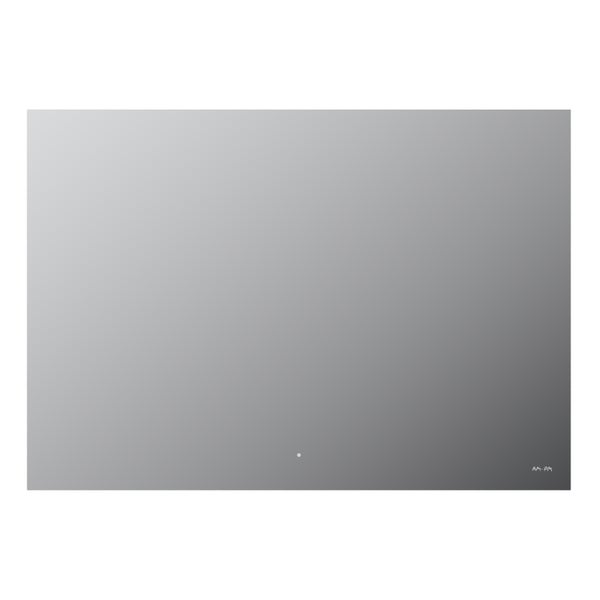 Rechteckiger Badezimmerspiegel mit integriertem Touch-Sensor und AM.PM Logo.