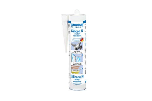 WEICON Silicon N | extrem elastischer und neutralvernetzender Dichtstoff | 310 ml | transparent