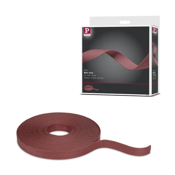 ULine Gurt 10m Dacron Textil Kupfer Terracotta