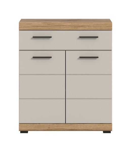 Stahlschrank mit vier Fächern und Lüftungsschlitzen