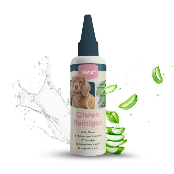 nimo® Ohrenreiniger • für Hunde, Katzen und Haustiere mit Aloe Vera und Panthenol