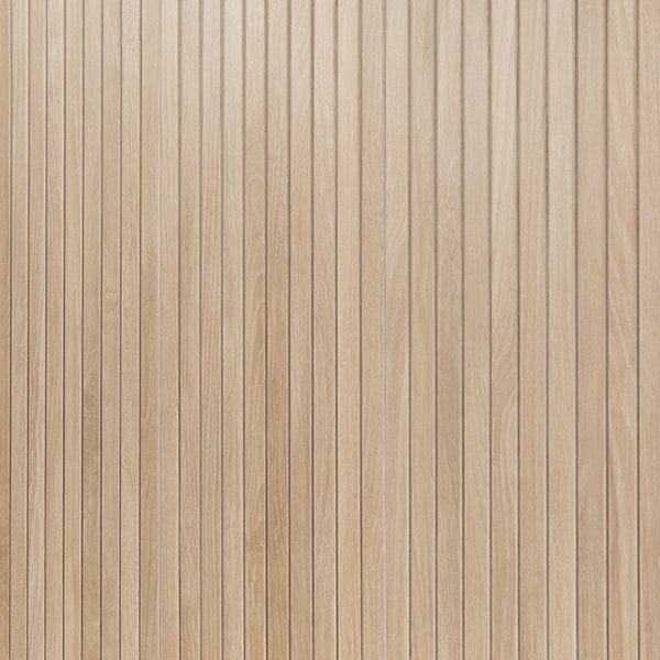 Wandpaneel mit Lamellenoptik aus Holz für eine moderne Wandverkleidung.