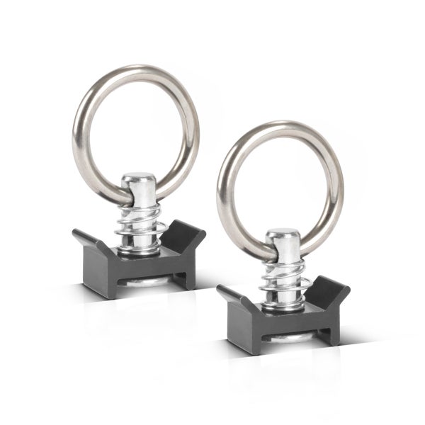 STAHLWERK Zurrschienen 2er Set mit Zurrösen 30 cm Aluminium Airlineschiene