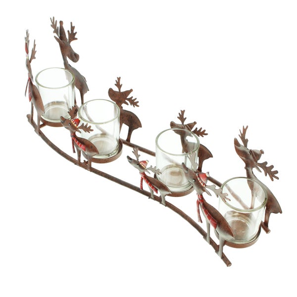 FRANK FLECHTWAREN | Stecker Santa mit Laterne, METALL, 21 x 0,5 x 53 cm