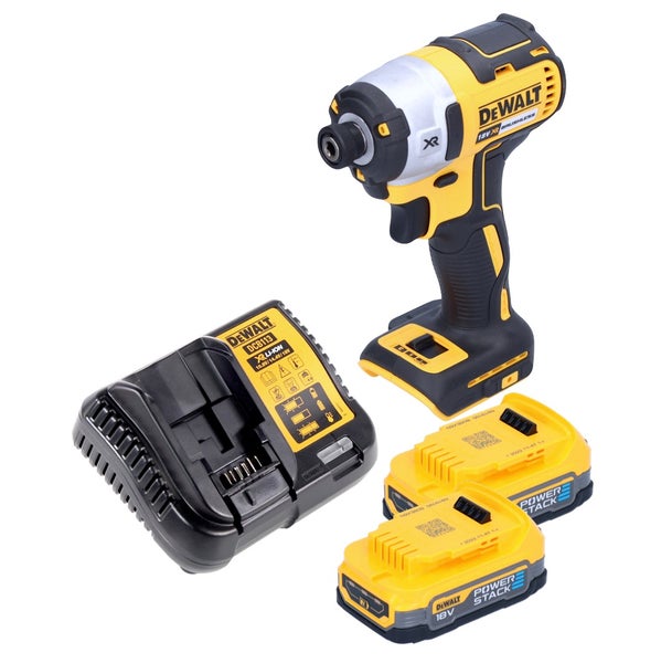 DeWalt Akku-Schlagschrauber 18 Volt, inklusive Ladegerät und zwei Powerstack Akkus.