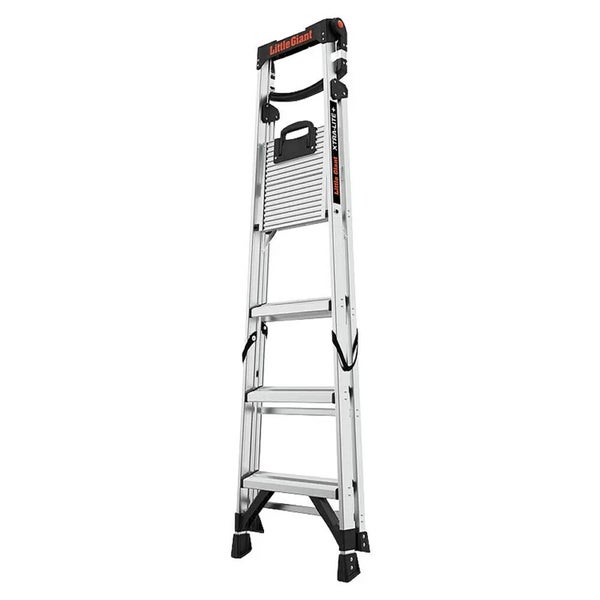 Little Giant Xtra Lite Leiter aus Aluminium mit breiter Standplattform und Tragegriff