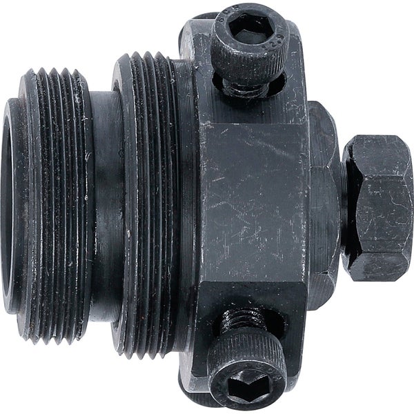 Metallrohrverbinder mit Gewinde und Schrauben