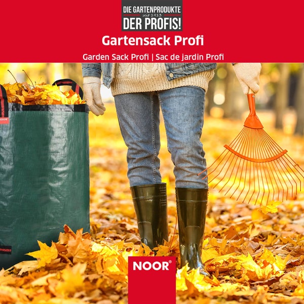Gartenabfallsack PROFI - 210g/m² - 270 Liter - reißfester Laubsack mit verstärktem Boden & umlaufendem Gurt