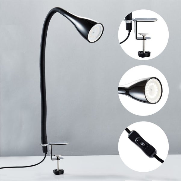LED Klemmleuchte / Tischlampe - Sirius [schwarz]