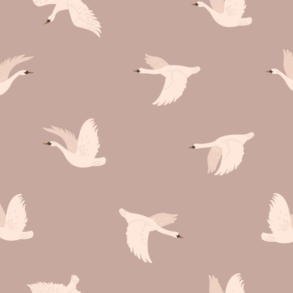 Muster mit fliegenden Schwänen