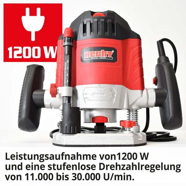 Oberfräse mit 1200 Watt Leistung