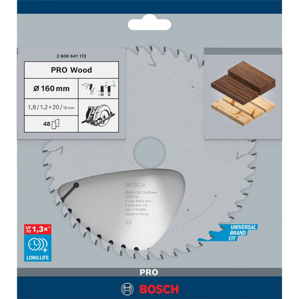 Bosch Kreissägeblatt Pro Wood mit 160 Millimeter Durchmesser