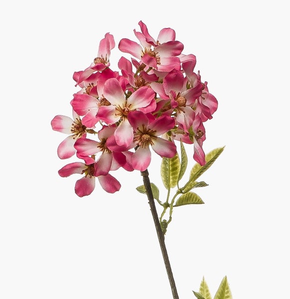 Deko Zweig Zierkirsche SLIRKO mit Blüten, dunkelrosa, 115cm - Kunst Kirschzweig