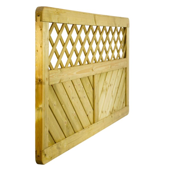 Holzzaunfeld mit Rautenmuster