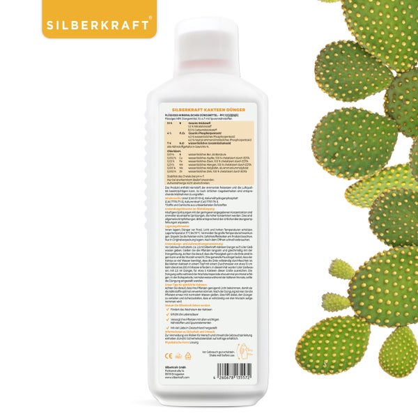 SILBERKRAFT Kakteen Bio-Dünger – 1 Liter