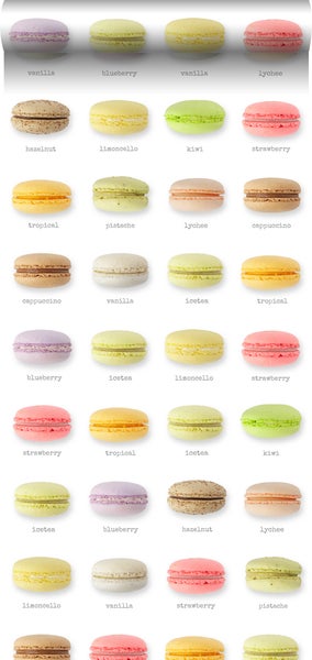 ESTAhome XXL-Vliestapete Macarons Mehrfarbig - 50 x 900 cm - 158103