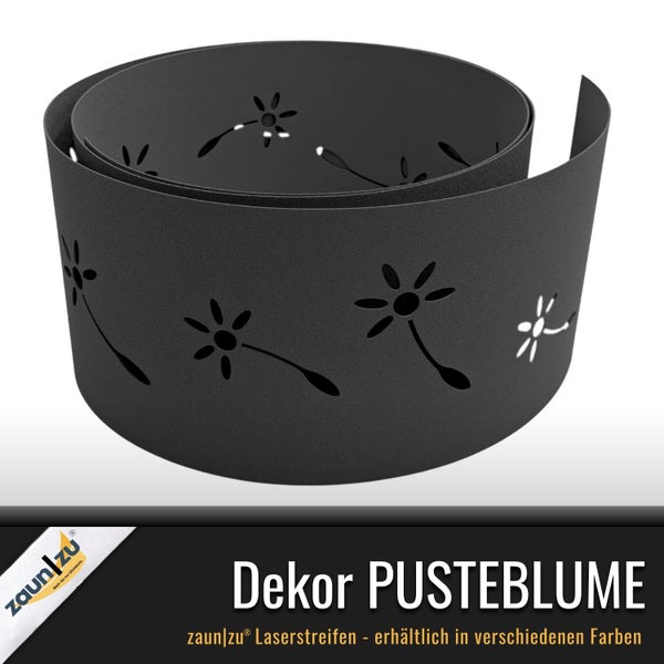 Zaunstreifen mit Pusteblumenmuster