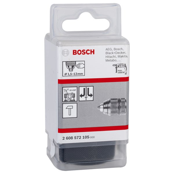 Bosch Schnellspannbohrfutter bis 13 mm, 1,5 bis 13 mm, 1/2 bis 20, Abb. Nr. 4 - 2608572105