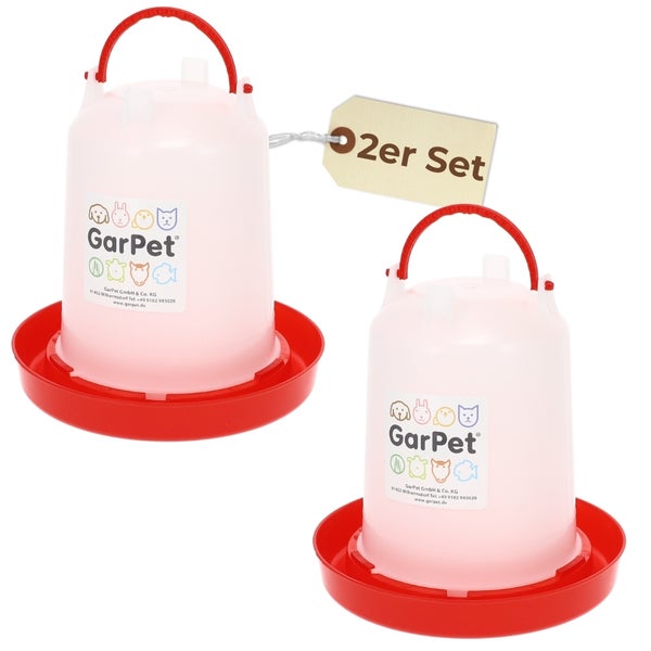 Zweiteiliges Geflügeltränke Set von GarPet