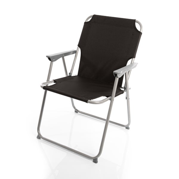 BigDean Klappstuhl Schwarz Campingstuhl Faltstuhl Angelstuhl robust klappbar bis 120kg belastbar klassischer Klappstuhl Gartenstuhl Klappstuhl für Garten & Camping - Campingstuhl faltbar