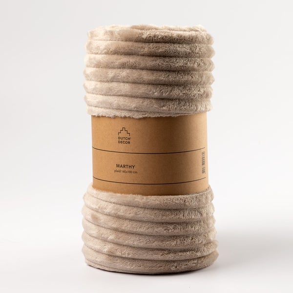 Gerollte Decke Marthy 140x180 cm mit Banderole