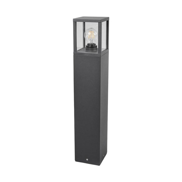 Lucande Wegeleuchte / Pollerleuchte, spritzwassergeschützt IP54 Aussenleuchte 65 cm 1x E27 max. 15W ohne Leuchtmittel Außenleuchte Garten Hof