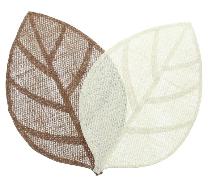FRANK FLECHTWAREN | Platzmatte Blatt, 4er Set, JUTE, 30 x 45 cm