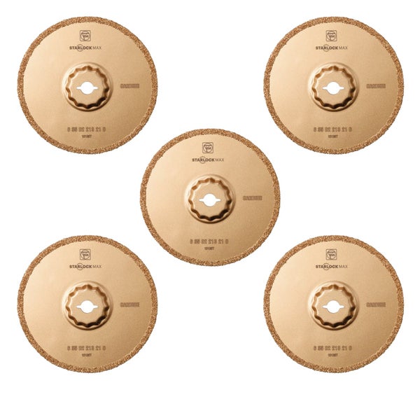 Fein 5x Hartmetall-Sägeblätter StarlockMax 105 mm - 63502213230