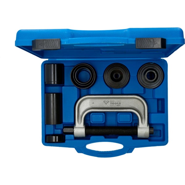 9-teiliges Traggelenk Werkzeug Set mit Spindelpresse und verschiedenen Hülsen