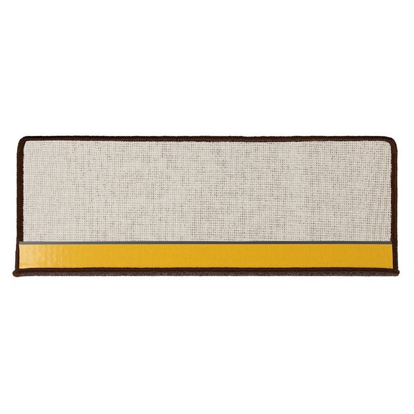 FLOORDIREKT Stufenmatte London - mit Umkettelung - Dunkelbraun - Rechteckig - 23,5 x 65 cm