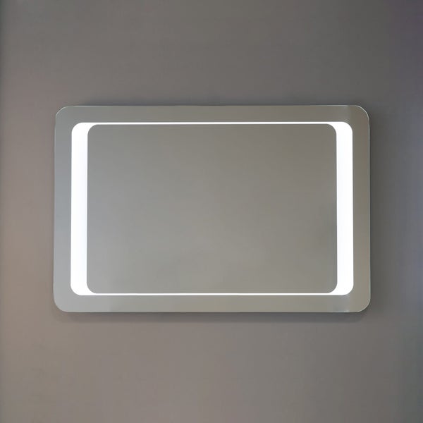 90 x 60cm Spiegel mit LED Hintergrundbeleuchtung