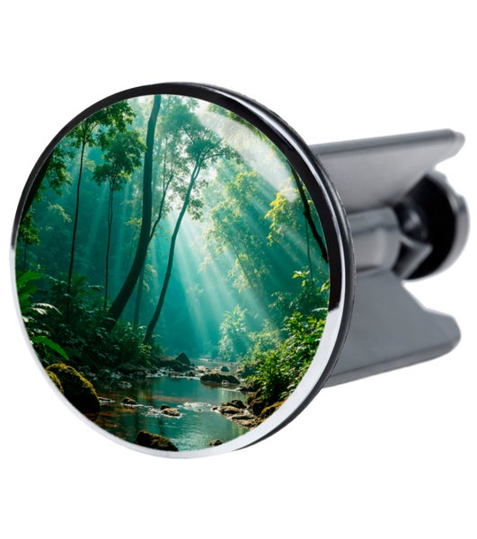 Waschbeckenstöpsel mit Dschungelmotiv