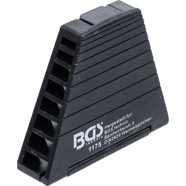 Glasschaber von BGS technic Modell 1175 aus robustem Kunststoff mit gerippter Oberfläche.