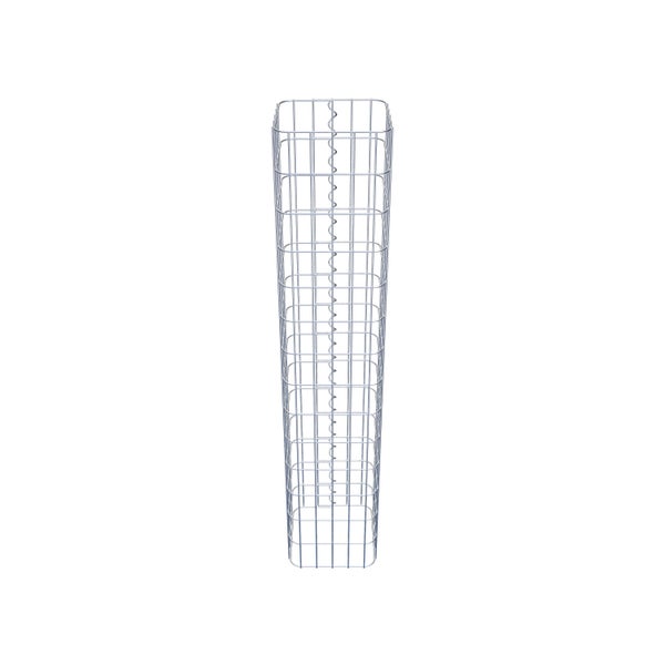Gabionensäule 27 x 27 cm, MW 5 x 10 cm eckig - Höhe: 1,40 m