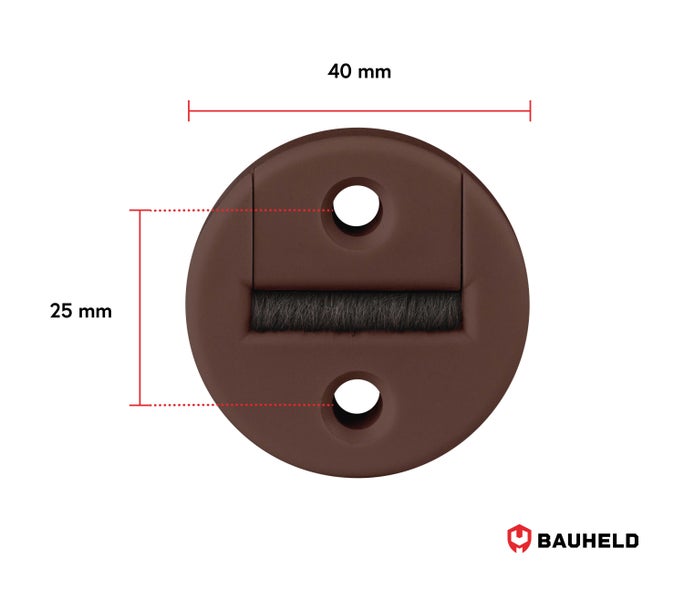 Dichtung aus Kunststoff mit Filzeinlage, 40 mal 25 Millimeter