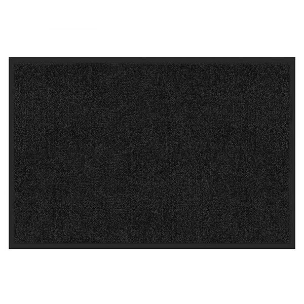 Fußmatte Rhine - Unicolor - Schmutzfangmatte Für Innen & Außenbereiche - Schwarz / 90 x 120 cm