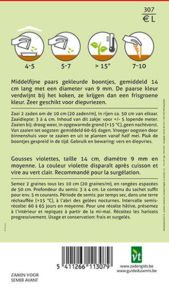 Informationen zum Anbau von violetten Bohnen