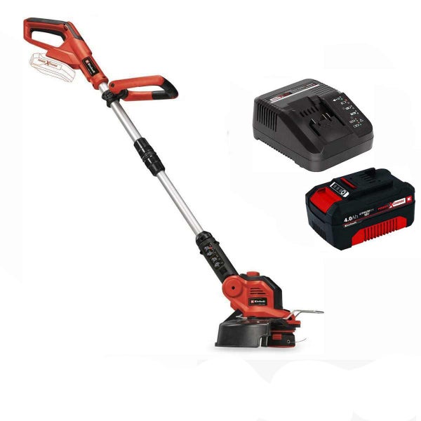 Einhell Akku Rasentrimmer mit Ladegerät und 4.0 Amperestunden Lithium Ionen Akku