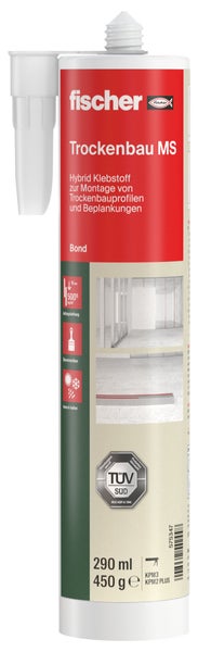 Fischer Trockenbau MS Hybrid Klebstoff Kartusche