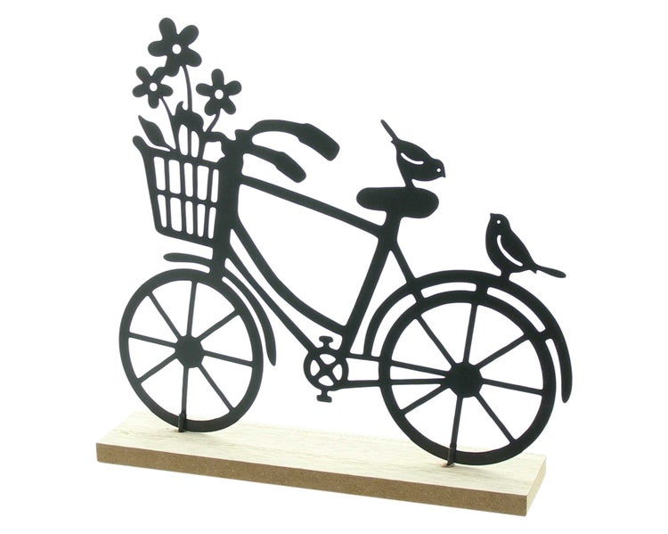 FRANK FLECHTWAREN | Fahrrad Spritztour, METALL, MDF, 19,5 x 4 x 18 cm